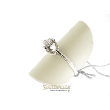 LE BEBE' I solitari modello cestino oro bianco 18kt e diamante LBB216